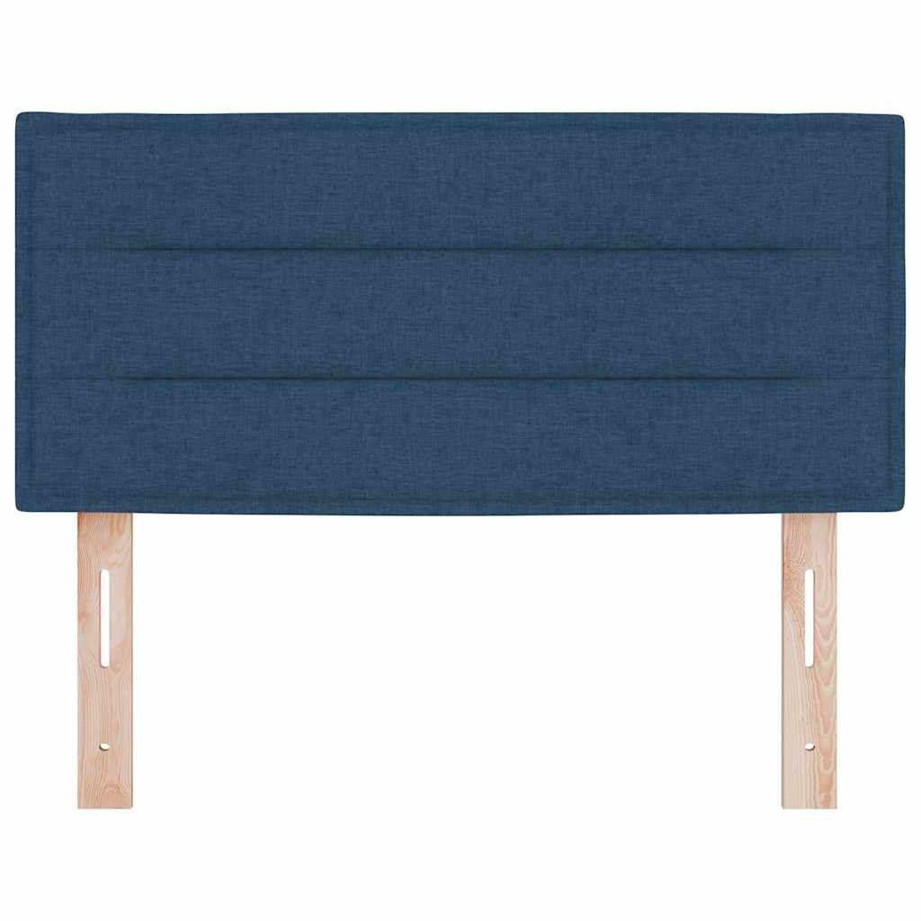 LED Headboard with LED Strip Lights Manual Blue 80 cm Fabric
